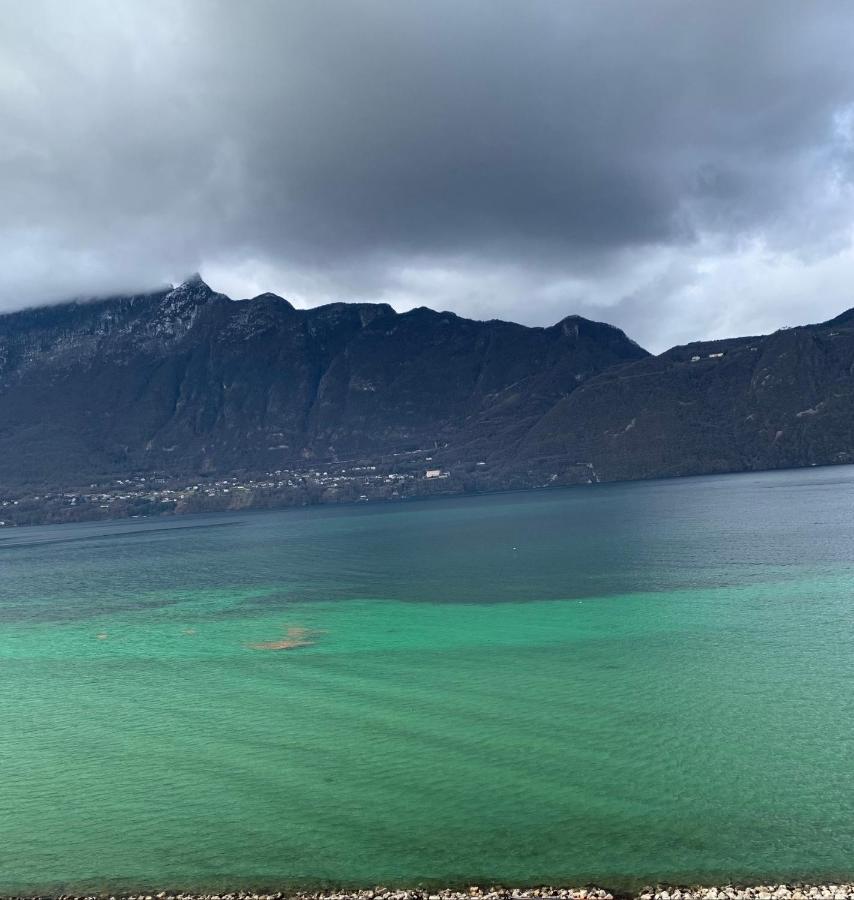 Le Lamartine, Vue Magnifique Face Au Lac Du Bourget Aix-les-Bains Exterior foto